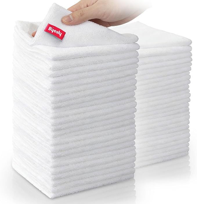 50-Pack Microfiber Cleaning Cloth, 11.5x11.5 Microfiber Towels by Unknown