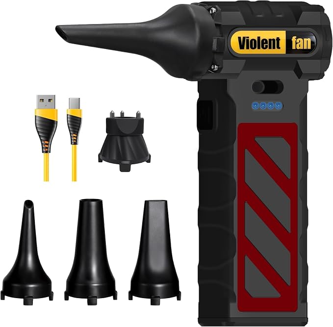 Electric Compressed Air Duster for Car Cleaning 110000 RPM Rechargeable by Unknown