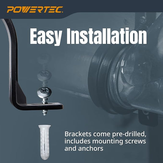 POWERTEC Clear PVC Pipe 4" x 36" Long, 2PK Plastic Tubing and 5PK Pipe Straps - Image 2
