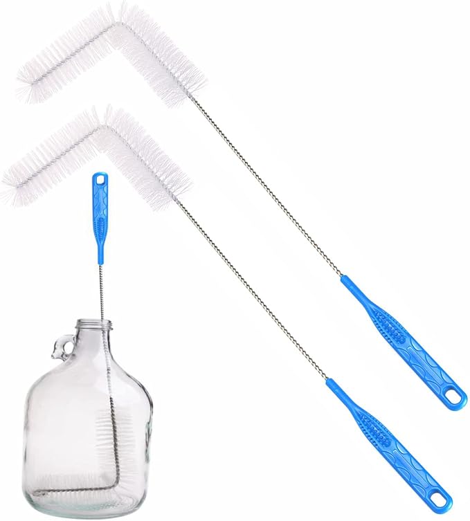 Carboy Brush, Cleaning 2 Piece 30 inch Nylon Brushes, and Stainless Steel by Unknown