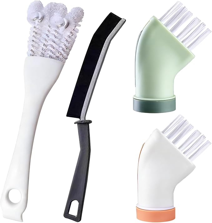 Crevice Cleaning Brush Set，Grill Brush，Hard Bristle Crevice Cleaner Connected by Unknown