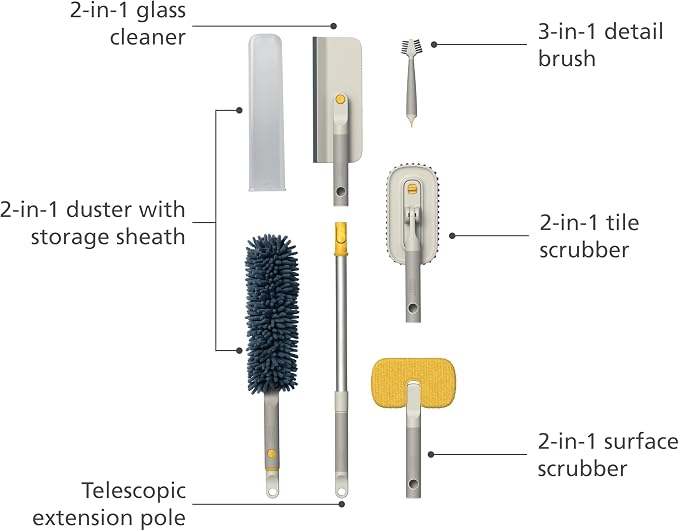 Joseph Joseph CleanTech 6-Piece Cleaning Set - Image 3