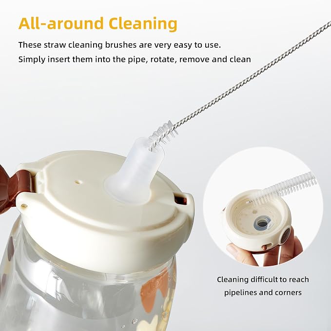 Straw Cleaner Brush Kit 10 pcs, 8 inche Extra Long Sizes of Straw Brushes - Image 6