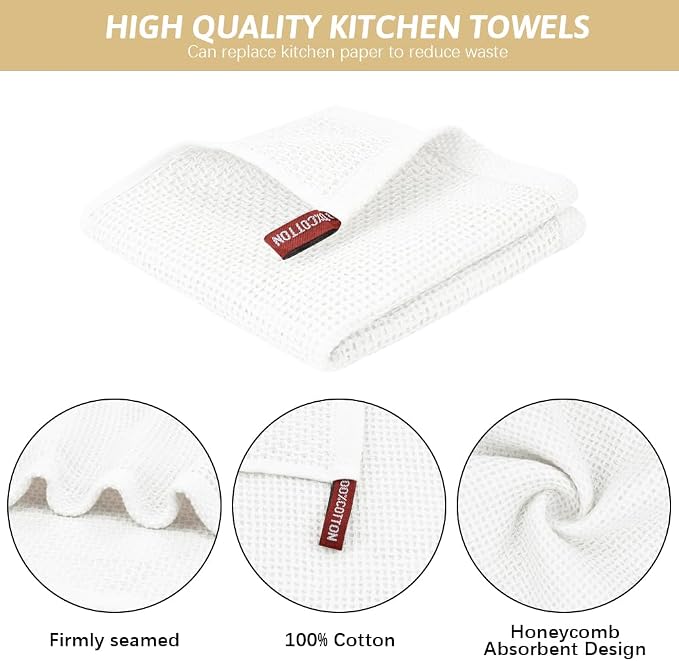 Nialnant 100% Cotton Dish Cloths - Image 4
