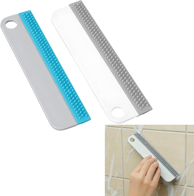 2Pcs Mini Window Squeegee Small Soft Rubber Tool by YAFIYGI