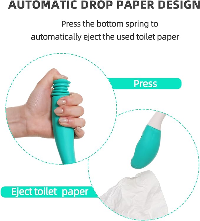 Fanwer Toilet Aids Tools, Long Reach Comfort Wipe, Extends Your Reach Over 15" - Image 2