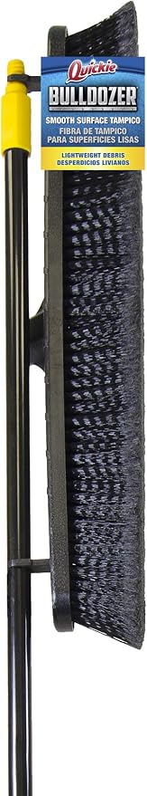 Quickie Cleaning Bulldozer 24-Inch Push Broom, 60-Inch Steel Handle, Smooth - Image 4