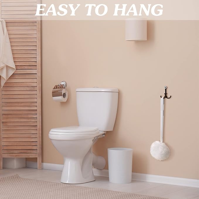 Zhehao 50 Pcs Toilet Bowl Brush Soft Swab Toilet Bowl Bulk White Reusable Long - Image 7