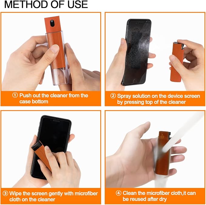 Screen Cleaner Touchscreen Mist Spray, walrfid Cleaning Kit - Image 3