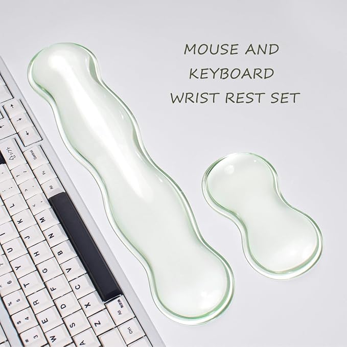 Clear Gel Wrist Rest for Keyboard and Mouse, Cute Ergonomic Wrist Rest for - Image 6