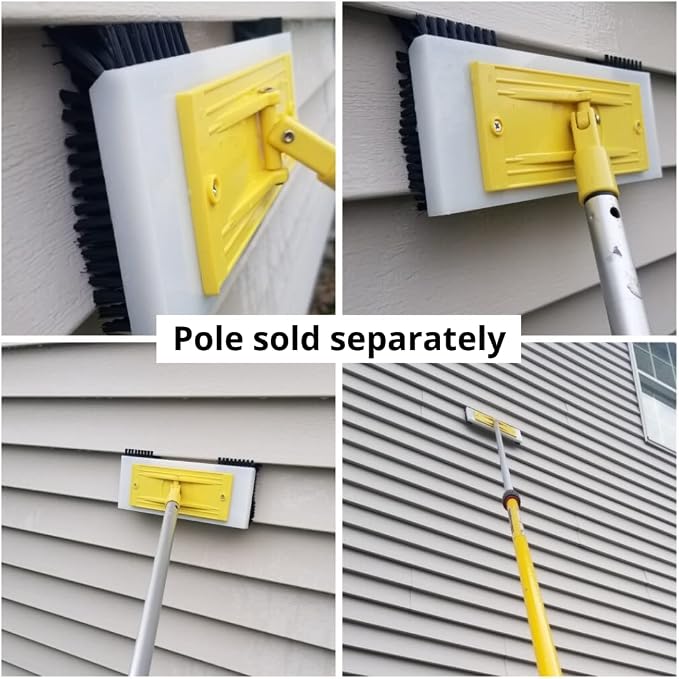 100% Eco-Friendly Vinyl Siding Brush | Nylon Bristle Exterior Cleaning Tool - Image 2