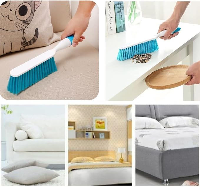 Jilukibo 2 Pack Soft Bristle Bed Sheets Sweeping Cleaning Brush - Image 9