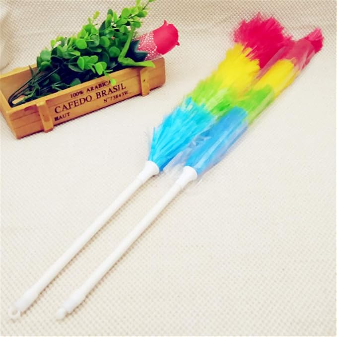 Hofumix Feather Duster Car Duster Hand Duster Static Dusting Brush Hand Grips - Image 8
