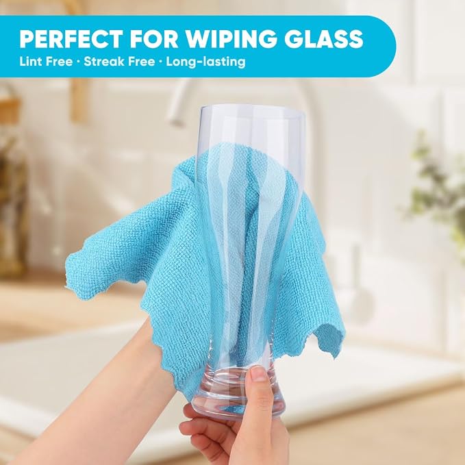 Orighty Microfiber Cleaning Cloth, 50 Pack Highly Absorbent Cleaning Supplies - Image 2