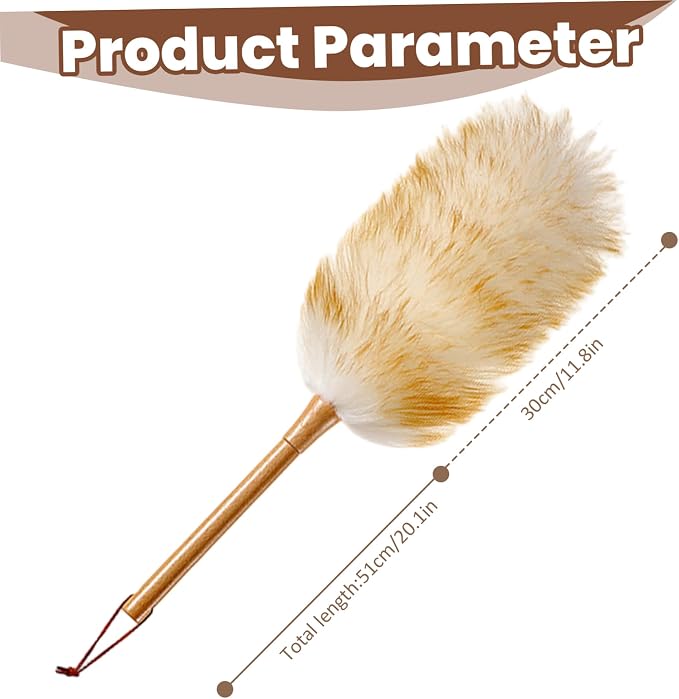 Dusters for Cleaning 20in Static Fluffy Lambswool Duster - Image 5