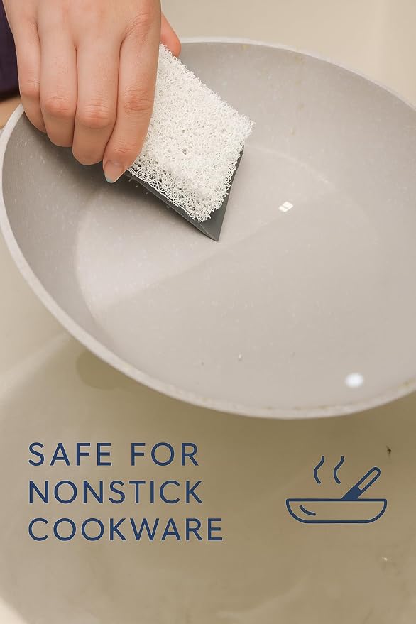 Silicone Sponge & Scrubber – 2-in-1 Non-Scratch Dishwashing - Image 4