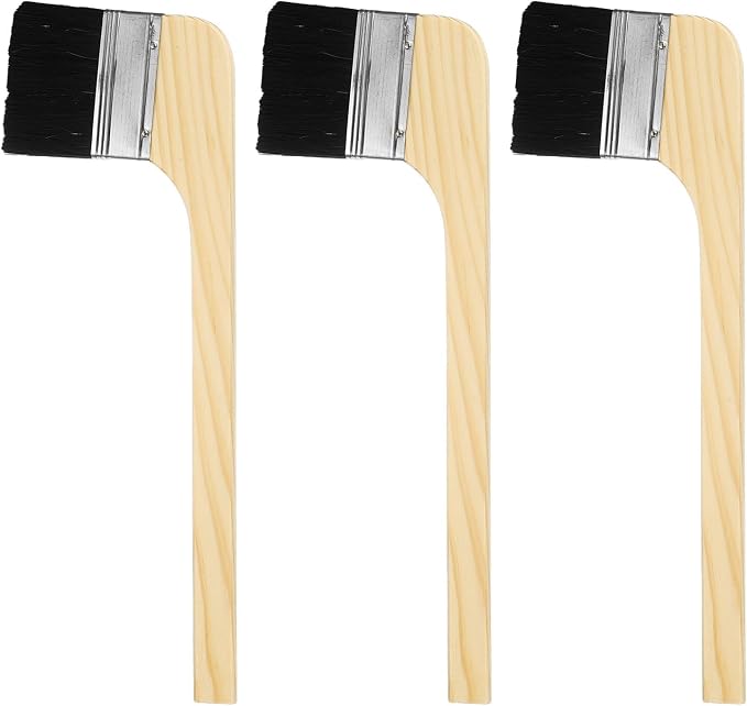 HARFINGTON Paint Brush 3Pcs 3" Brush Width Reusable Variety Angled Bend Brushes by HARFINGTON