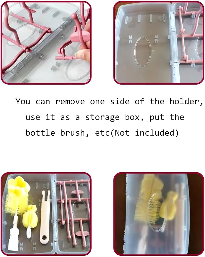 Collapsible Baby Bottle Drying Rack, Bottle Dryer Holder - Image 5
