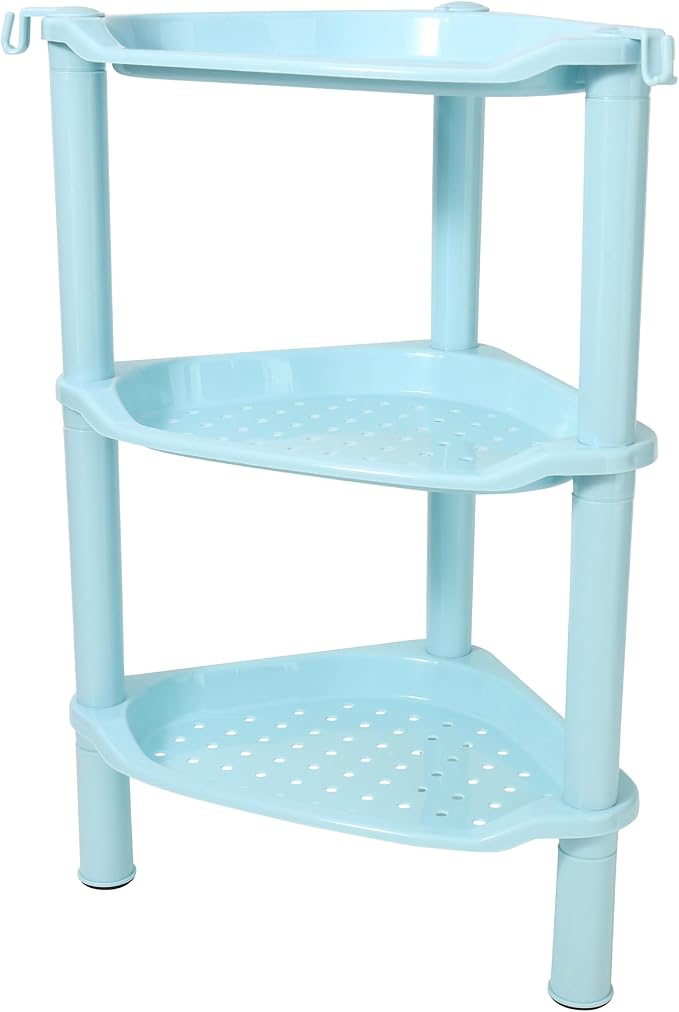 3 Tier Shower Caddy Organizer Shelf Corner, 13.5 x 10 x 26 Inches, Plastic - Image 5