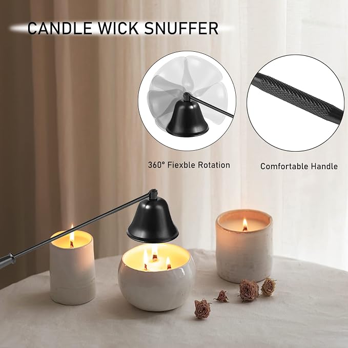 4IN1 Candle Accessory Set, Rechargeable Candle Lighter, Candle Wick Trimmer - Image 3