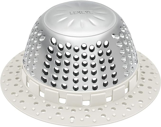 LEKEYE Shower Drain Hair Catcher/Shower Drain Cover/Drain Protector by LEKEYE