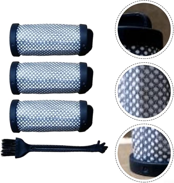 3-Pack Vacuum Filter Kit Fit For JIGOO T600 Bed Vacuum Cleaner, Washable - Image 2