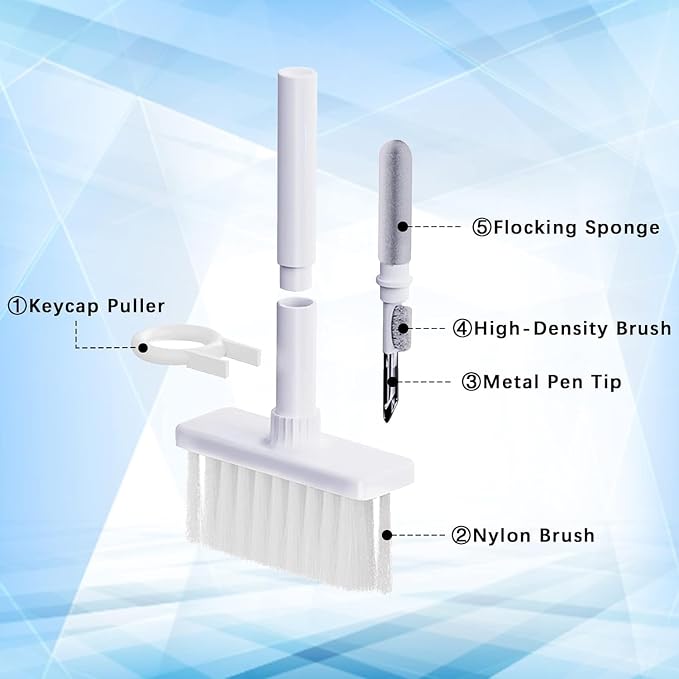 5 in 1 Keyboard Cleaning Brush Kit, Cleaning Tools - Image 3