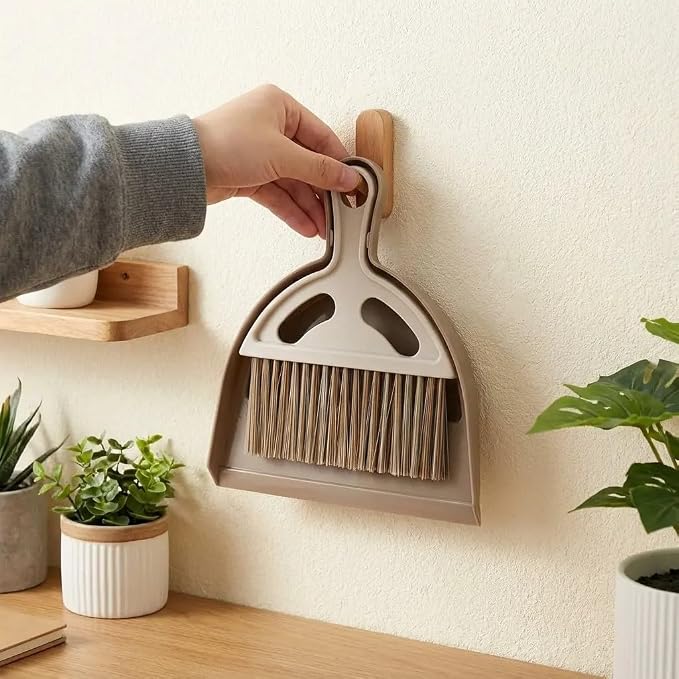Mini Broom and Dustpan Set, Small Handheld Broom and Dustpan - Image 9
