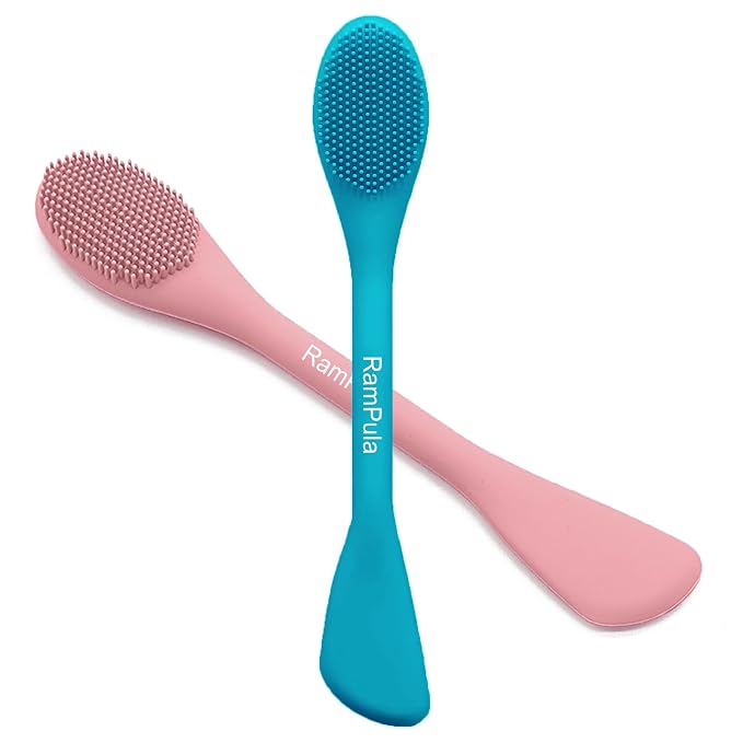 Pore Brush & Face Mask Applicator, Lymphatic Drainage Brush | Face Scrubber by RamPula