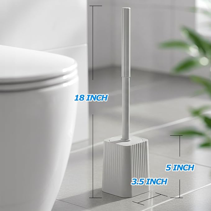 2Pack Toilet Bowl Brush and Holder Set - Image 6