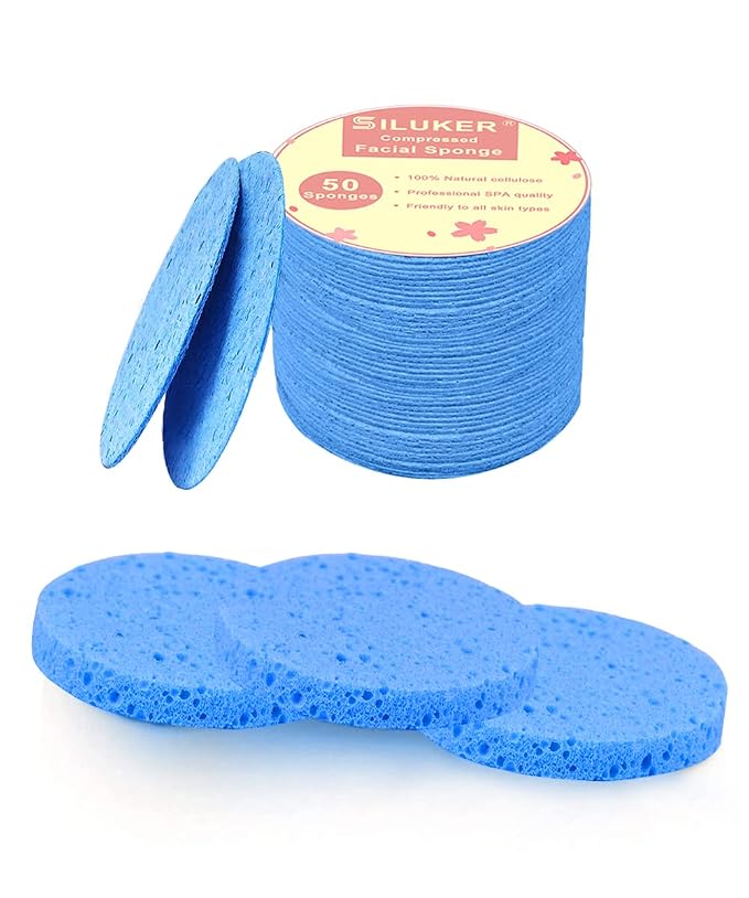 50-Count Compressed Facial Sponges by SILUKER