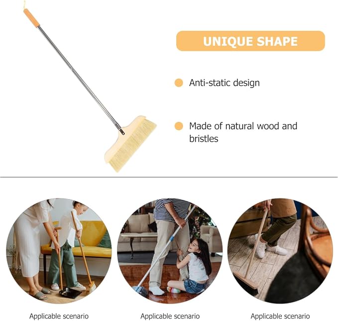 Anti-Static Broom Soft Bristle Brush Sweeping Brooms - Image 4
