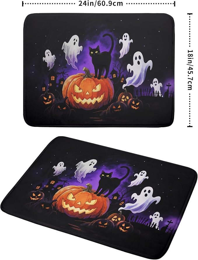 Halloween Ghost Pumpkin Dish Drying Mat - Image 2