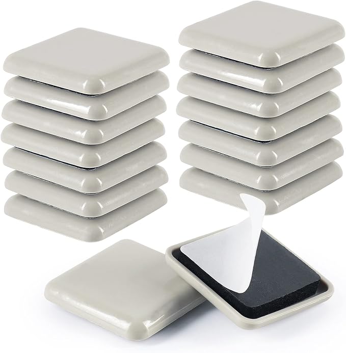 Stick Furniture Sliders, 40mm 16pcs Furniture Glides by GINOYA-toMakeYourLifeMoreComfortableandEasier