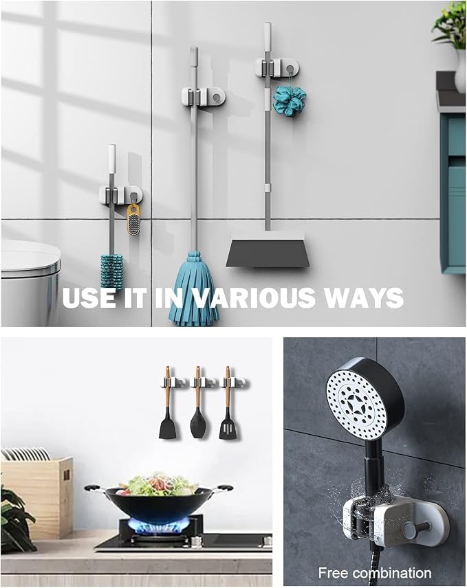 BEZOX Mop Holder with Hook - Image 4