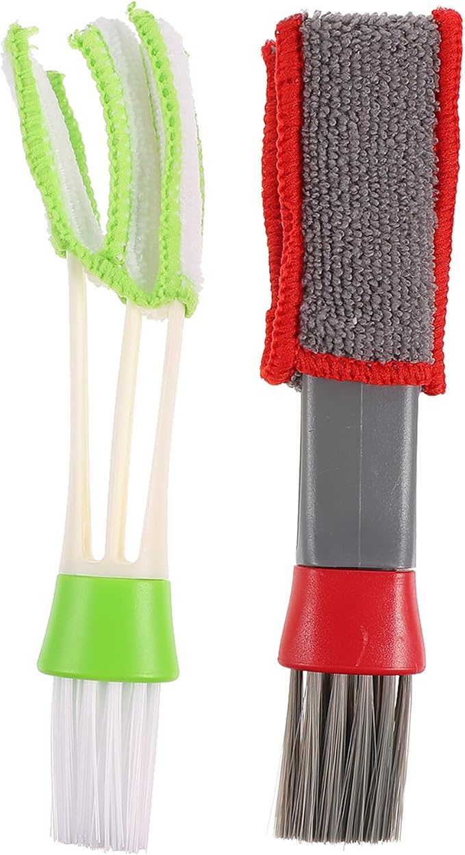Car Air Vent Cleaning Brush Double Ended Mini Duster 2pcs Set by Unknown