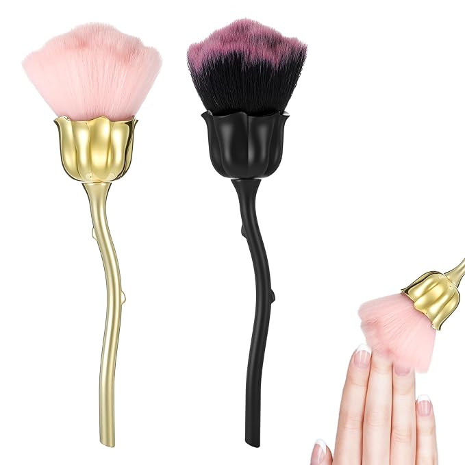 2Pcs Nail Dust Brush, Ultra Soft Nylon Powder Remover by Unknown