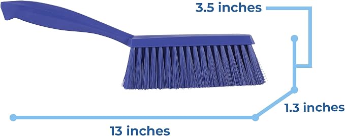 Vikan 45878 Bench Cleaning Brush, Polypropylene/Polyester Soft Bristle Dustpan - Image 3