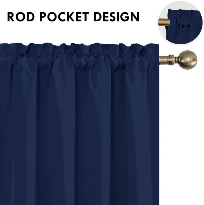 DWCN Blackout Curtains 63 Inch Length - Image 3