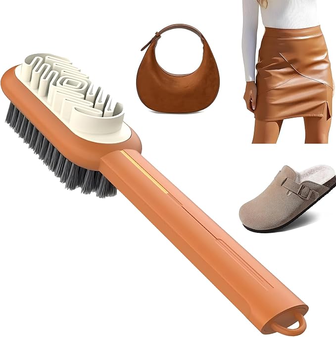 2 in 1 Suede Brush ，Suede Shoe Brush and Eraser，Rubber Polish Eraser - Image 2