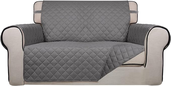 PureFit Reversible Quilted Sofa Cover, Water Resistant Medium Slipcover by PureFit