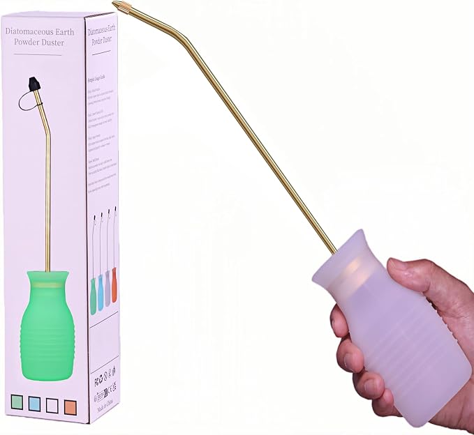 Diatomaceous Earth Duster, 230ml Large, Powder Duster Kit by DustFlux
