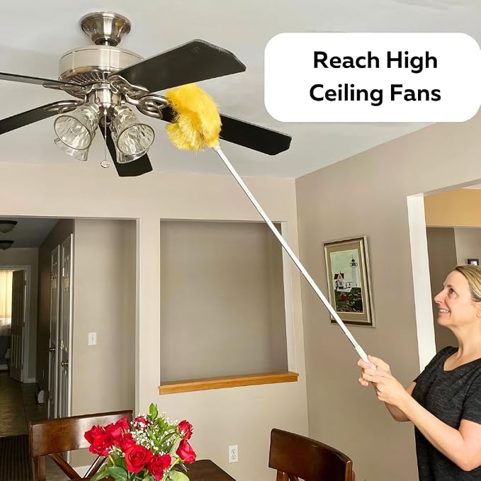 Evelots Ceiling Fan Blade Brush Cleaner - Image 4