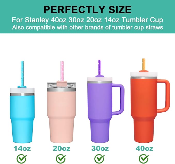 Replacement Straws for Stanley|Owala|Simple Modern 40 oz 30 oz 64 oz Tumbler - Image 3