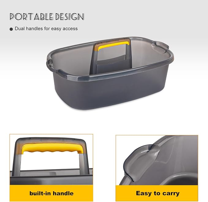 Large Cleaning Supplies Caddy Portable Shower Basket Supply Organizer - Image 4