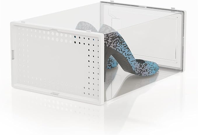 Secret Space 12 Pack Large Shoe Organizer Storage Boxes - Image 9