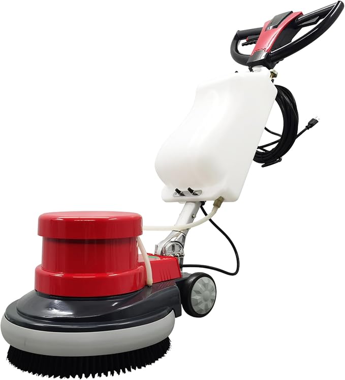 Floor Scrubber Buffer Polisher Commercial Floor Scrubber Machine 17" Tile Floor by HQHAOTWU
