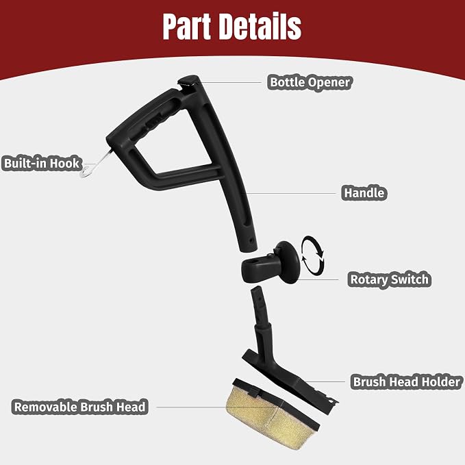 Grill Brush Bristle Free with Aramid Fiber - Image 7