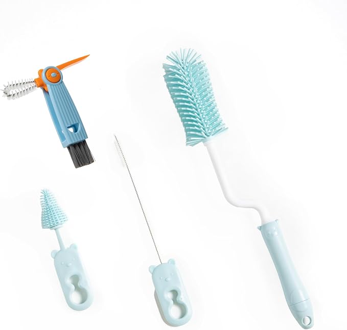 Chemimoso Silicone Spinning Bottle Cleaning Brush, 13.4in Long Handle Water Cup by Unknown