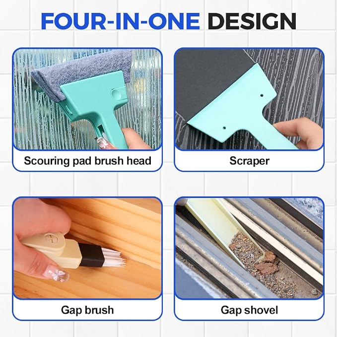 Magic Window Track Cleaner, 2025 New Magic Window Cleaning Brushes, Window - Image 3